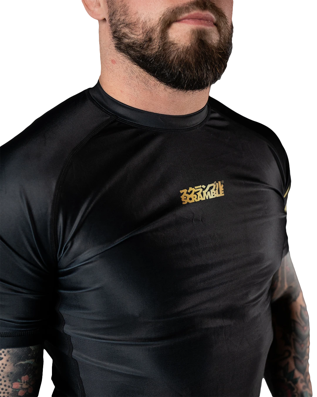 Rashguard de lutte Scramble Kintsugi - Noir