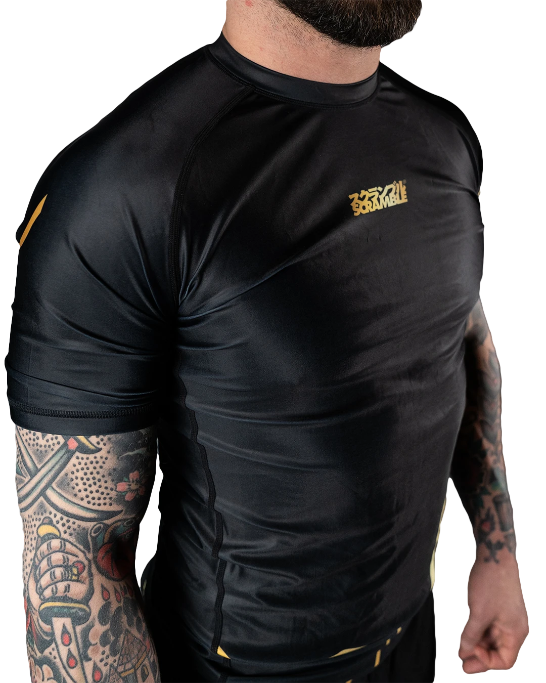 Rashguard de lutte Scramble Kintsugi - Noir