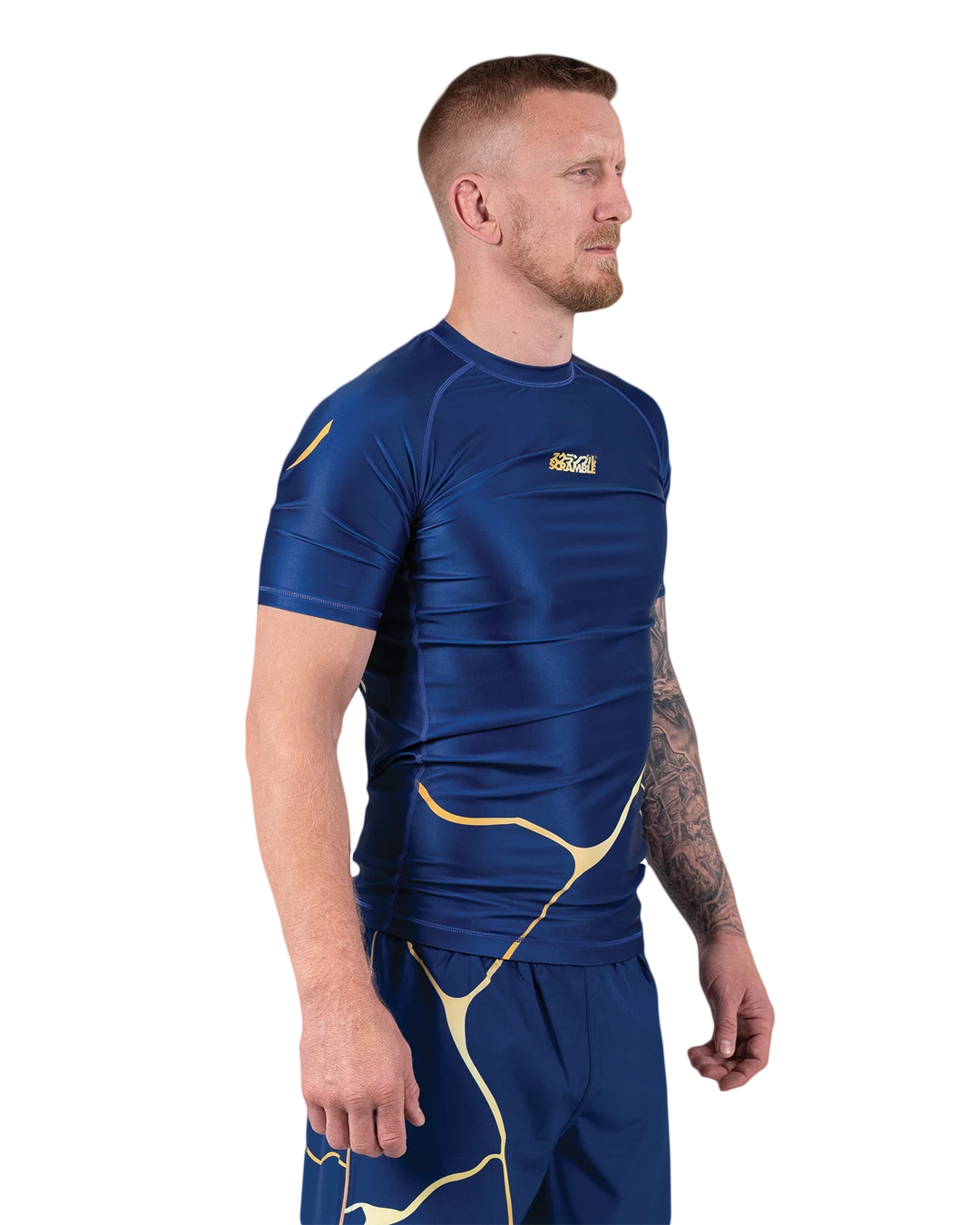 Rashguard de Grappling Scramble Kintsugi - Bleu