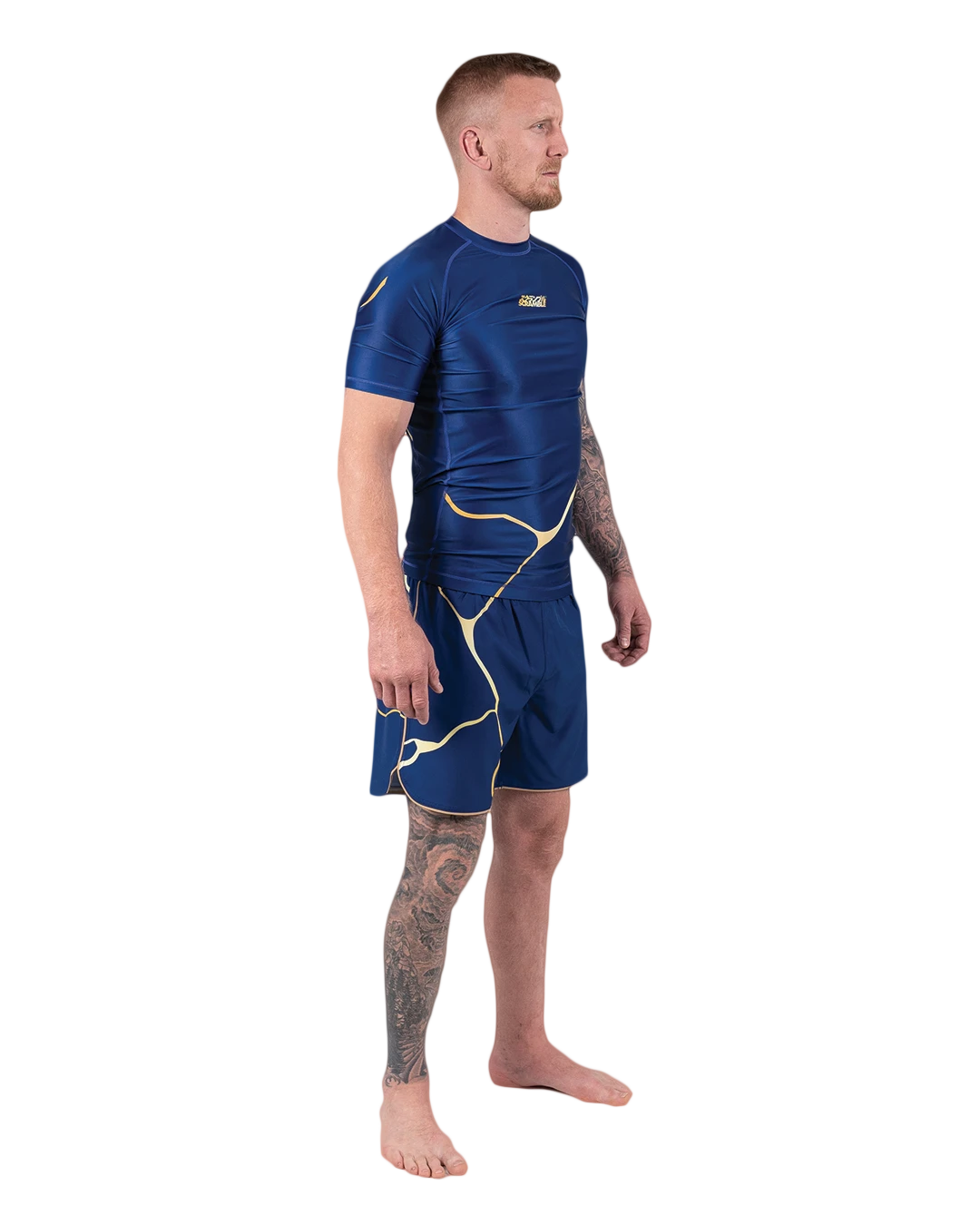 Rashguard de Grappling Scramble Kintsugi - Bleu