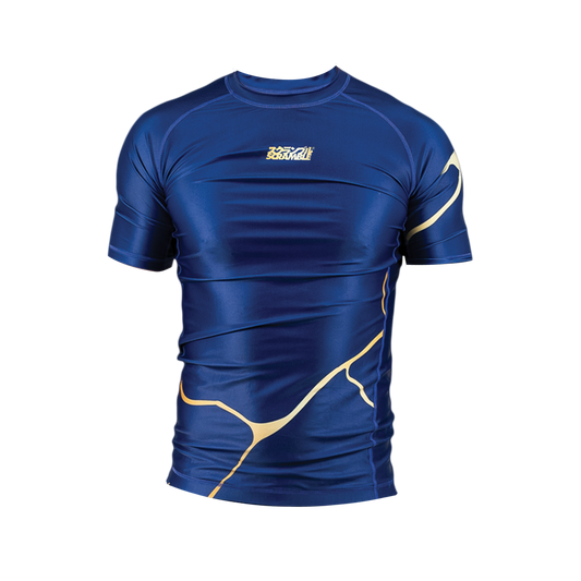 Rashguard de Grappling Scramble Kintsugi - Bleu