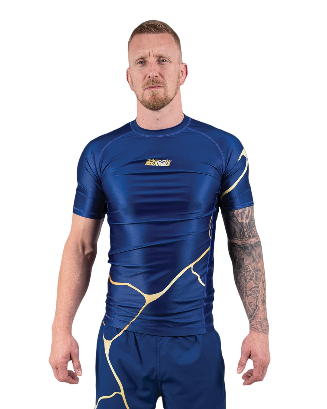 Rashguard de Grappling Scramble Kintsugi - Bleu