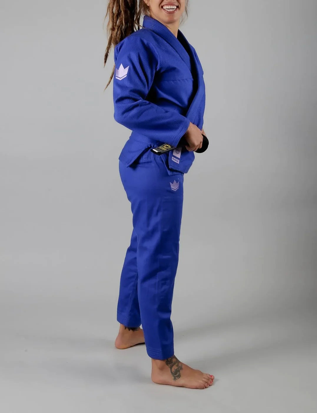 Kingz The ONE Womens Jiu Jitsu Gi - Blau/Lavendel - FIGHTWEAR