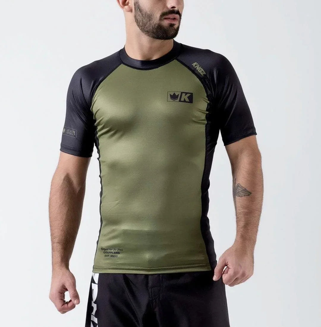 Kingz Krown S/S Jiu Jitsu Rash Guard - FIGHTWEAR