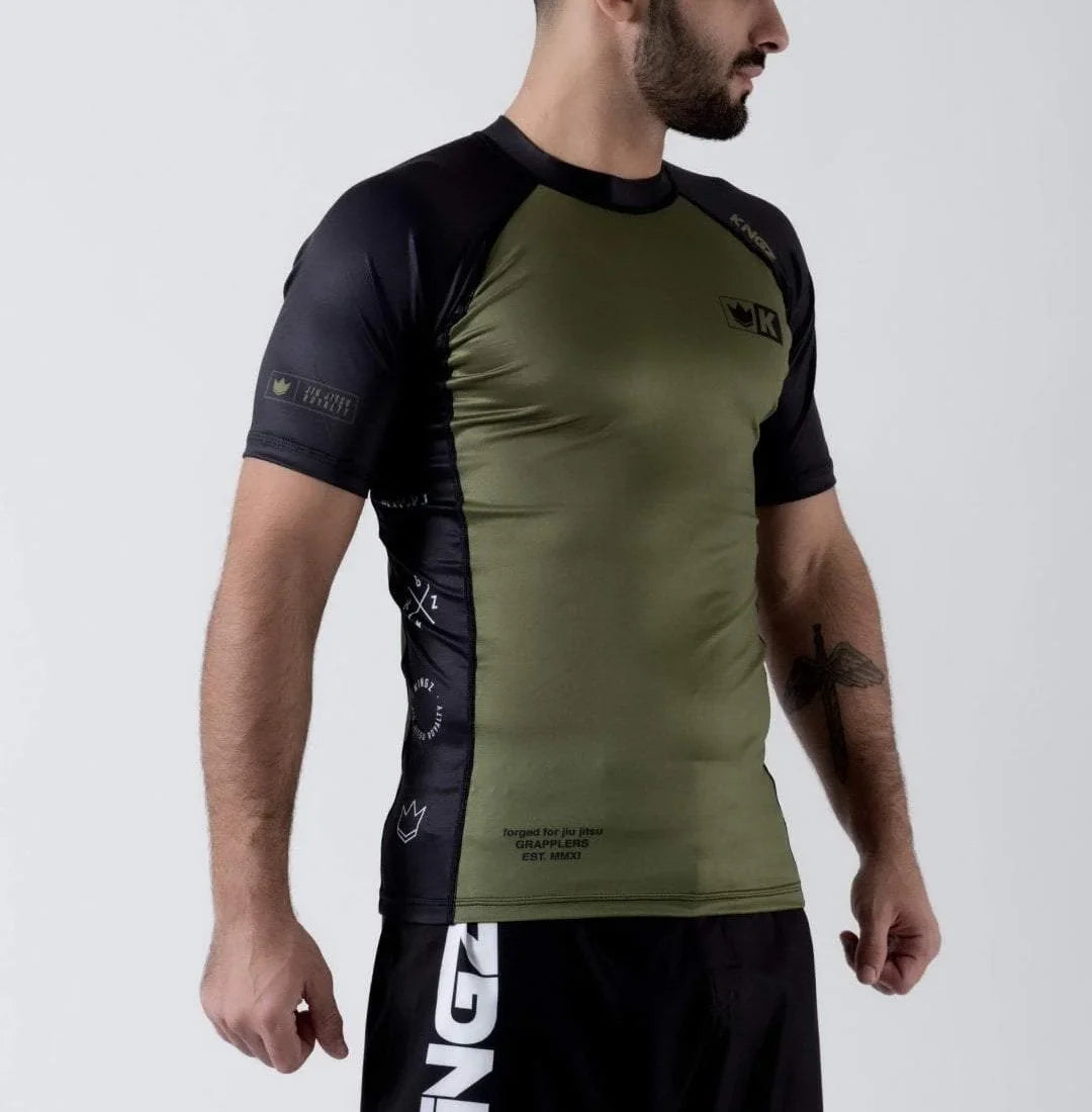 Kingz Krown S/S Jiu Jitsu Rash Guard - FIGHTWEAR