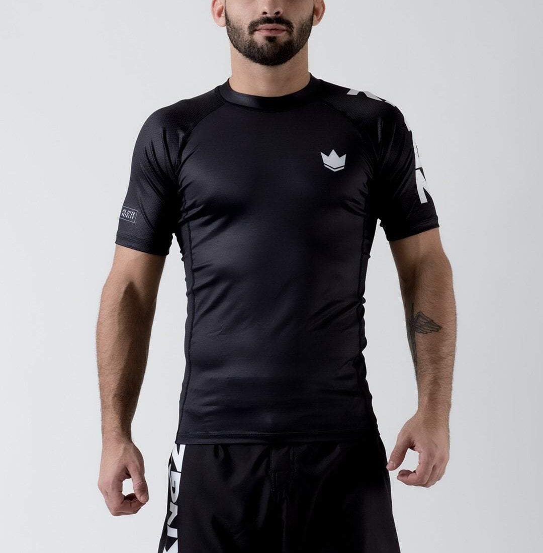 Kingz Ranked Performance S/S Rashguard - Schwarz - FIGHTWEAR