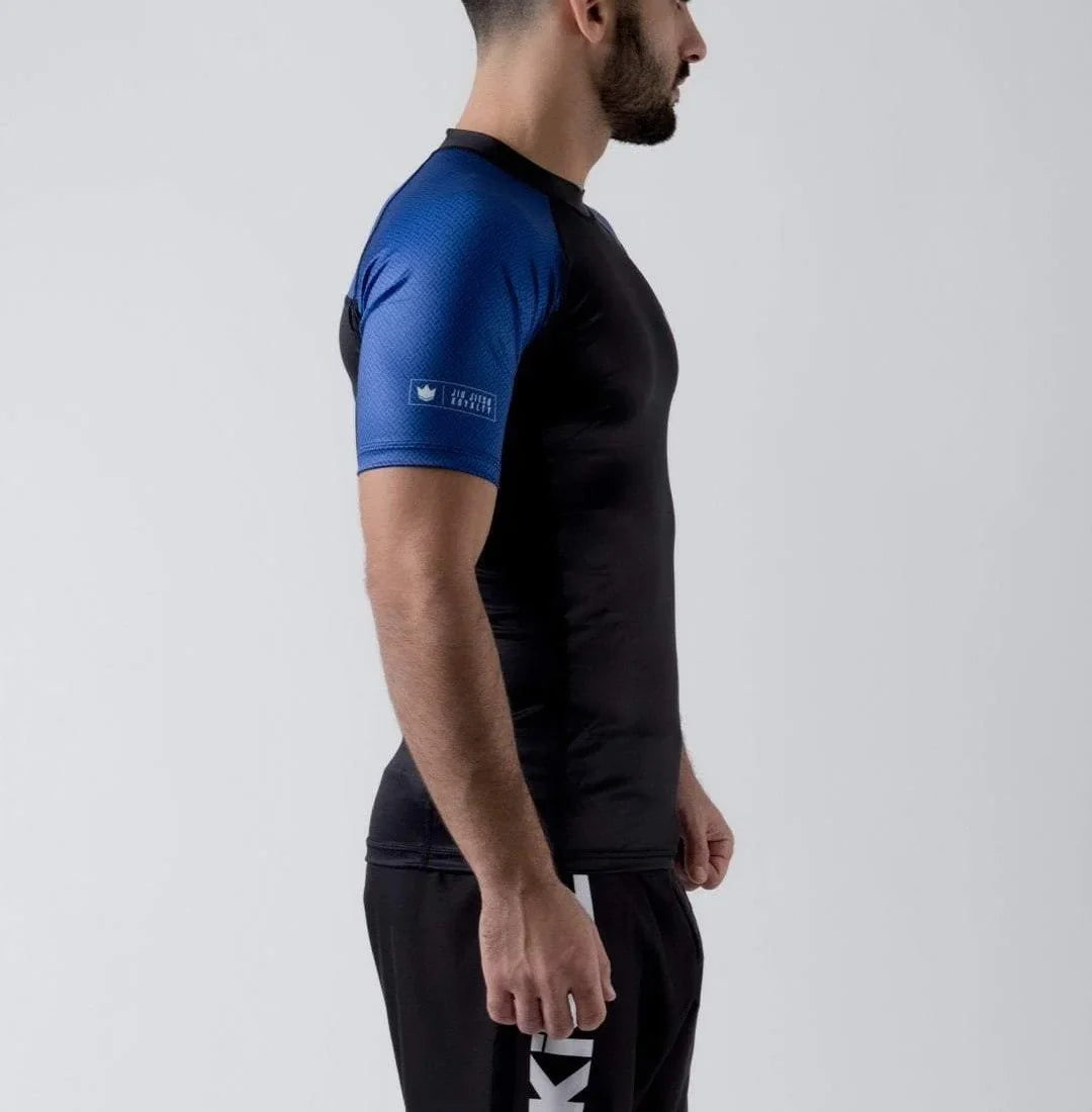 Kingz Ranked Performance S/S Rashguard - Blau - FIGHTWEAR