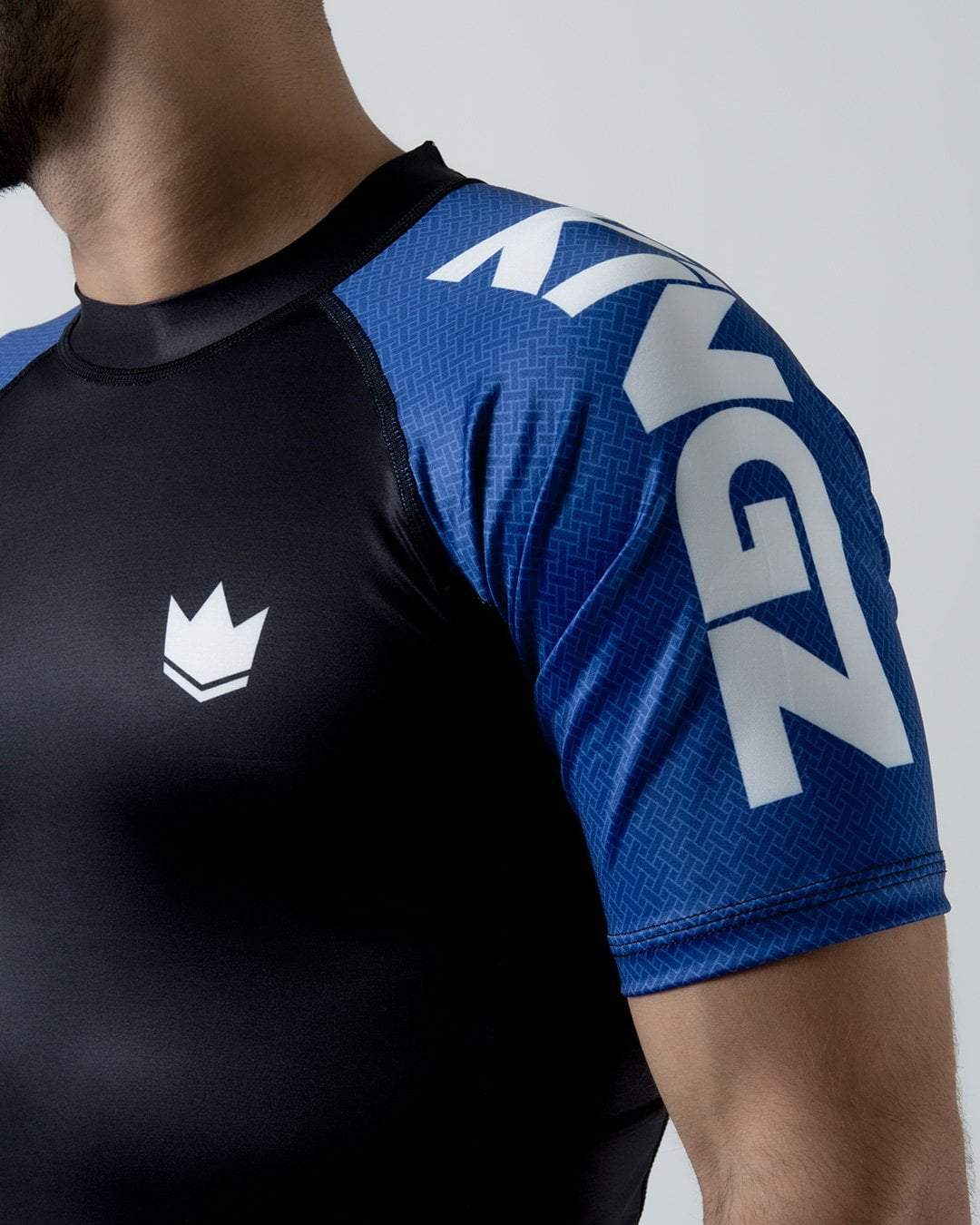 Kingz Ranked Performance S/S Rashguard - Blau - FIGHTWEAR