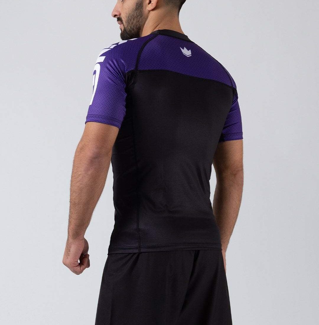 Kingz Ranked Performance S/S Rashguard - Violett - FIGHTWEAR