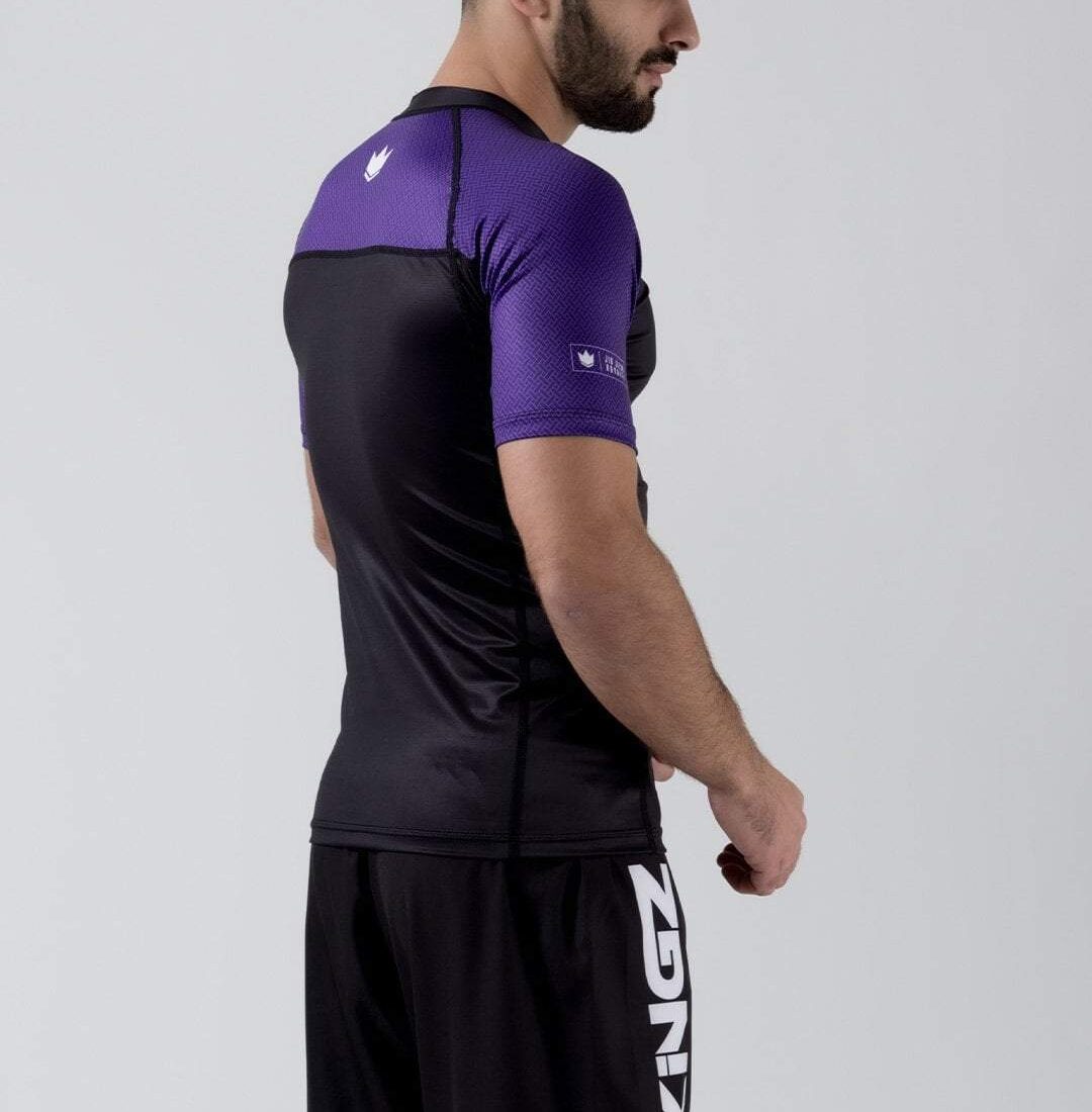 Kingz Ranked Performance S/S Rashguard - Violett - FIGHTWEAR