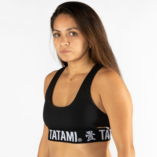 Tatami Ladies Black Minimal Bra - FIGHTWEAR