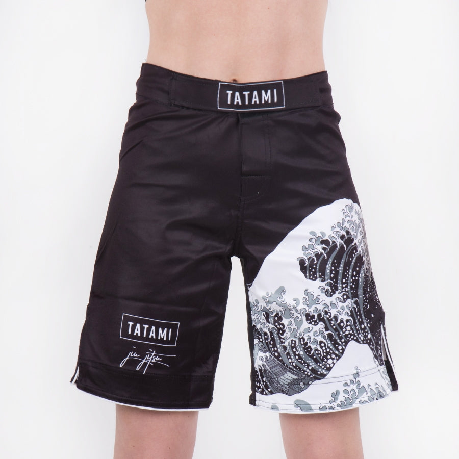 Tatami Ladies Kanagawa Shorts - Schwarz - FIGHTWEAR