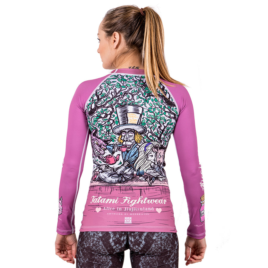 Tatami Ladies Meerkatsu Alice In Jiu-Jitsu Land Rash Guard - FIGHTWEAR