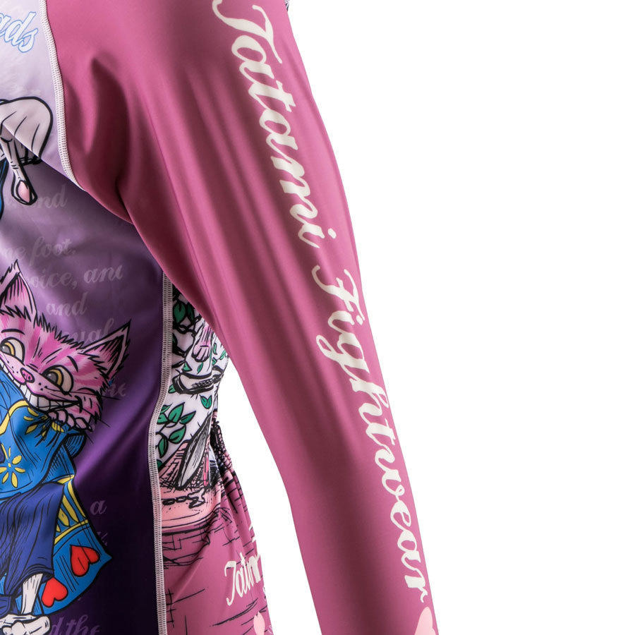 Tatami Ladies Meerkatsu Alice In Jiu-Jitsu Land Rash Guard - FIGHTWEAR