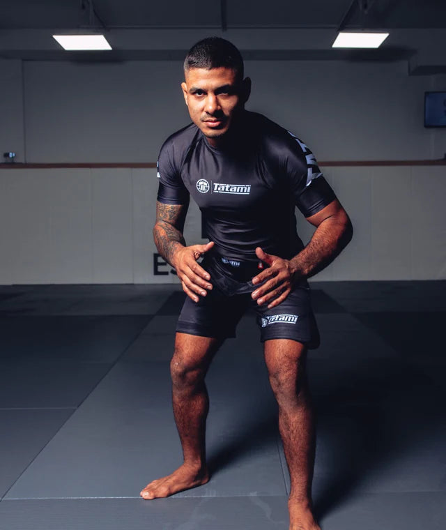 Tatami Impact Short Sleeve Rash Guard - Schwarz