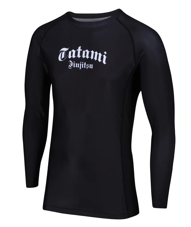 Tatami Gothic Long Sleeve Rash Guard - Schwarz