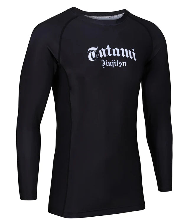 Tatami Gothic Long Sleeve Rash Guard - Schwarz