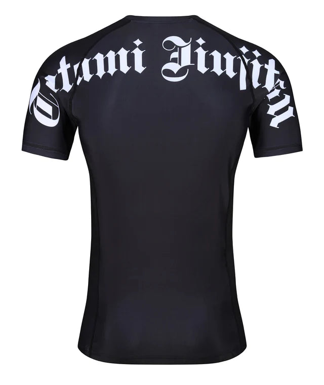 Rashguard à manches courtes Tatami Gothic - Noir