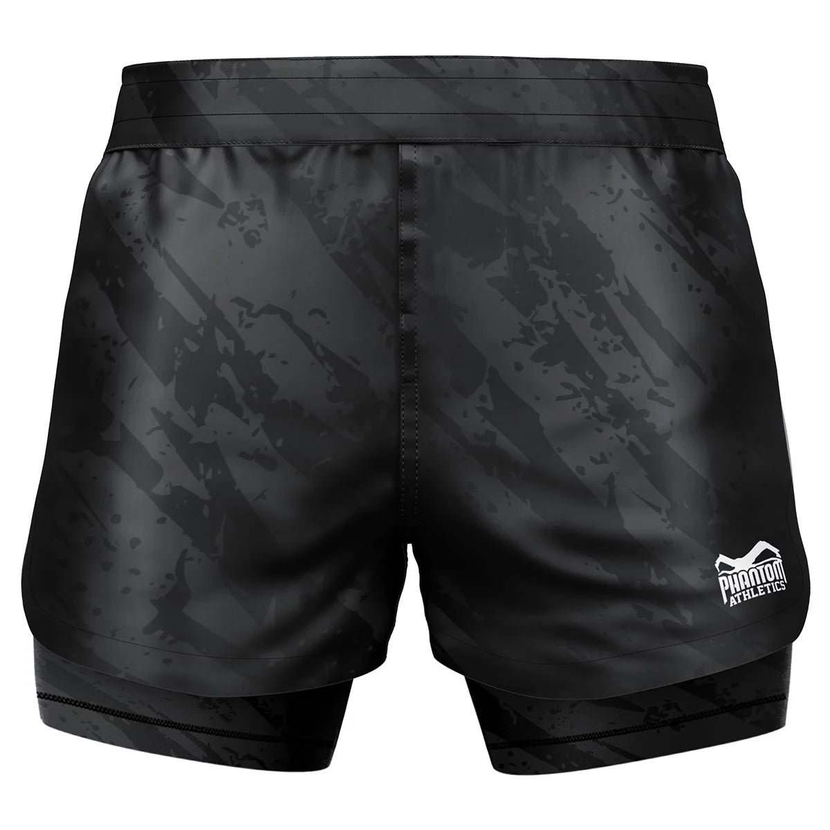 Phantom Athletics Fightshorts FUSION 2in1 Camo Tiger - Grau