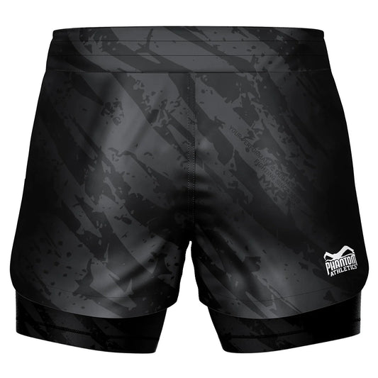 Phantom Athletics Fightshorts FUSION 2in1 Camo Tiger - Grau