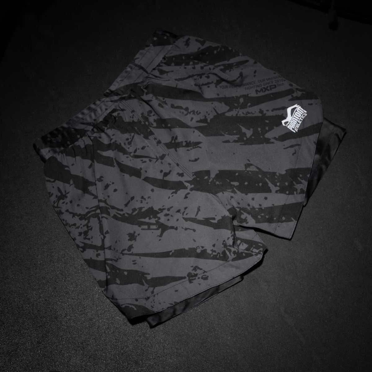 Phantom Athletics Fightshorts FUSION 2in1 Camo Tiger - Grau