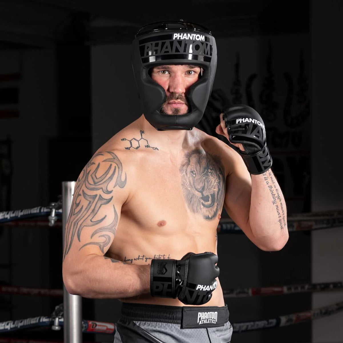 Phantom Athletics Kopfschutz APEX Full Face - Schwarz