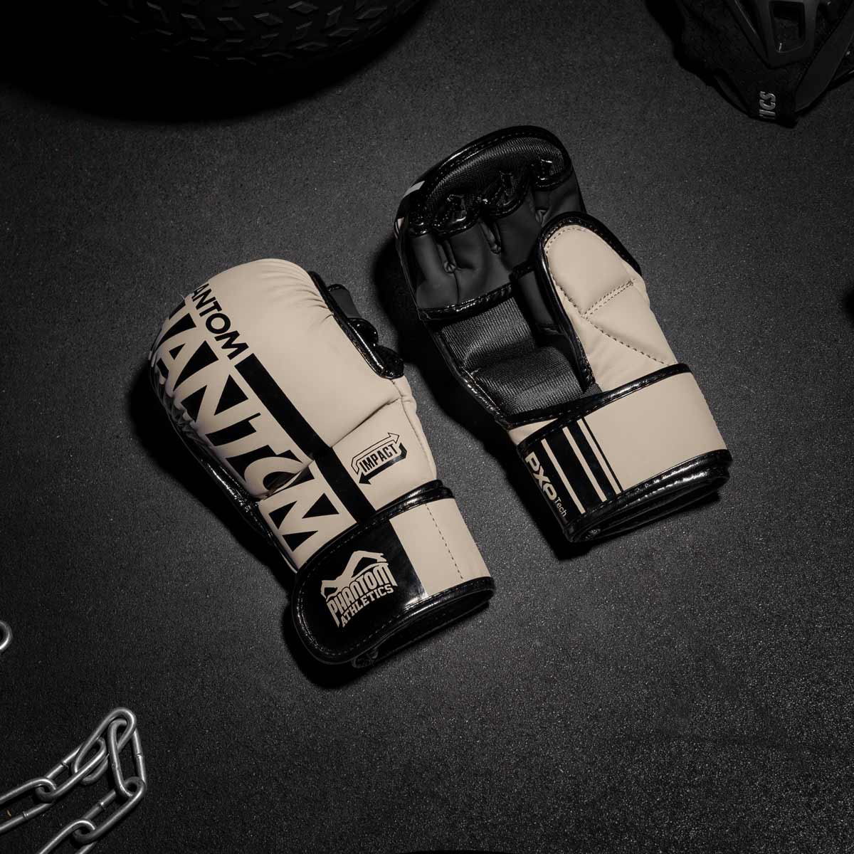 Phantom Athletics MMA Sparring Handschuhe APEX - Sandgrau