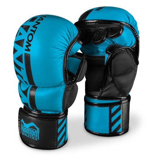 Phantom Athletics MMA Sparring Handschuhe APEX - Neon Blau