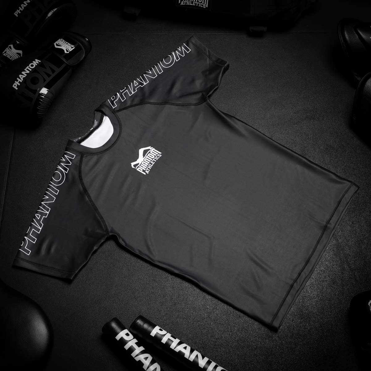 Phantom Athletics Rashguard RANKED - Schwarz