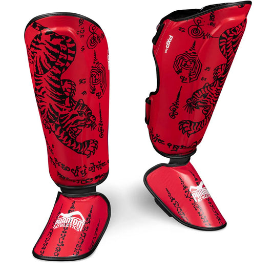 Phantom Athletics Schienbeinschutz Muay Thai - Rot