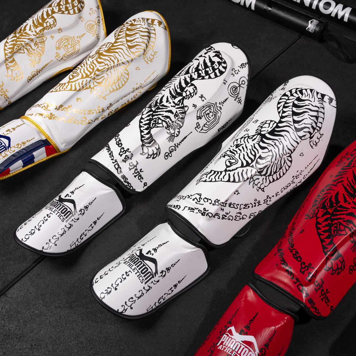 Phantom Athletics Schienbeinschutz Muay Thai - Weiss