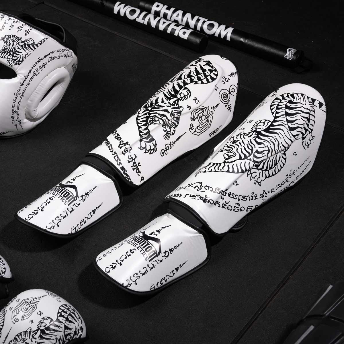 Phantom Athletics Schienbeinschutz Muay Thai - Weiss
