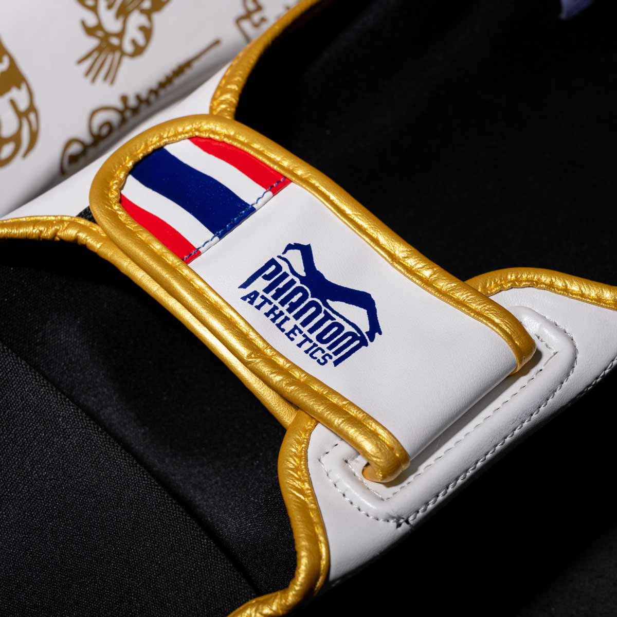 Phantom Athletics Schienbeinschutz Muay Thai Limited Edition - Weiss/Gold