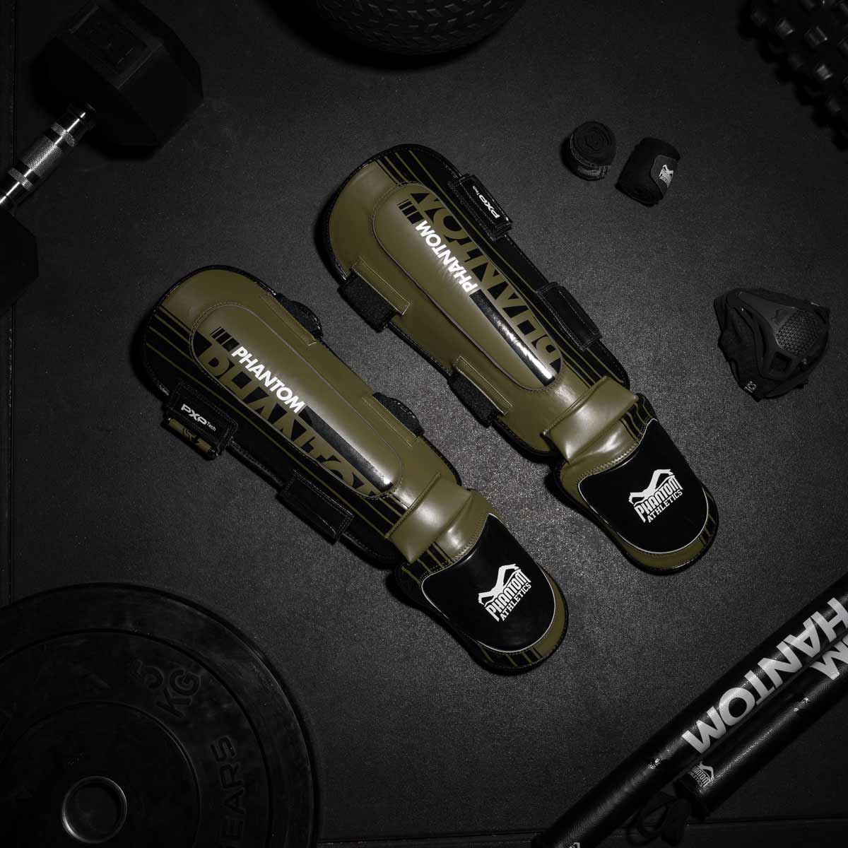 Phantom Athletics Schienbeinschutz APEX Hybrid - Army