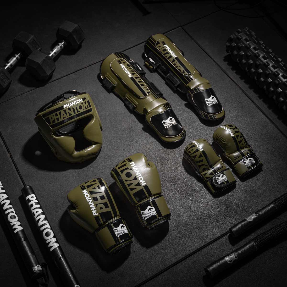 Phantom Athletics Schienbeinschutz APEX Hybrid - Army