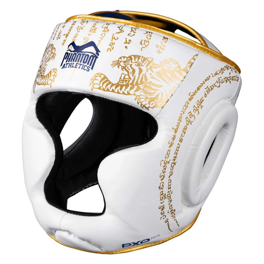 Phantom Athletics Kopfschutz Muay Thai Limited Edition - Weiss/Gold