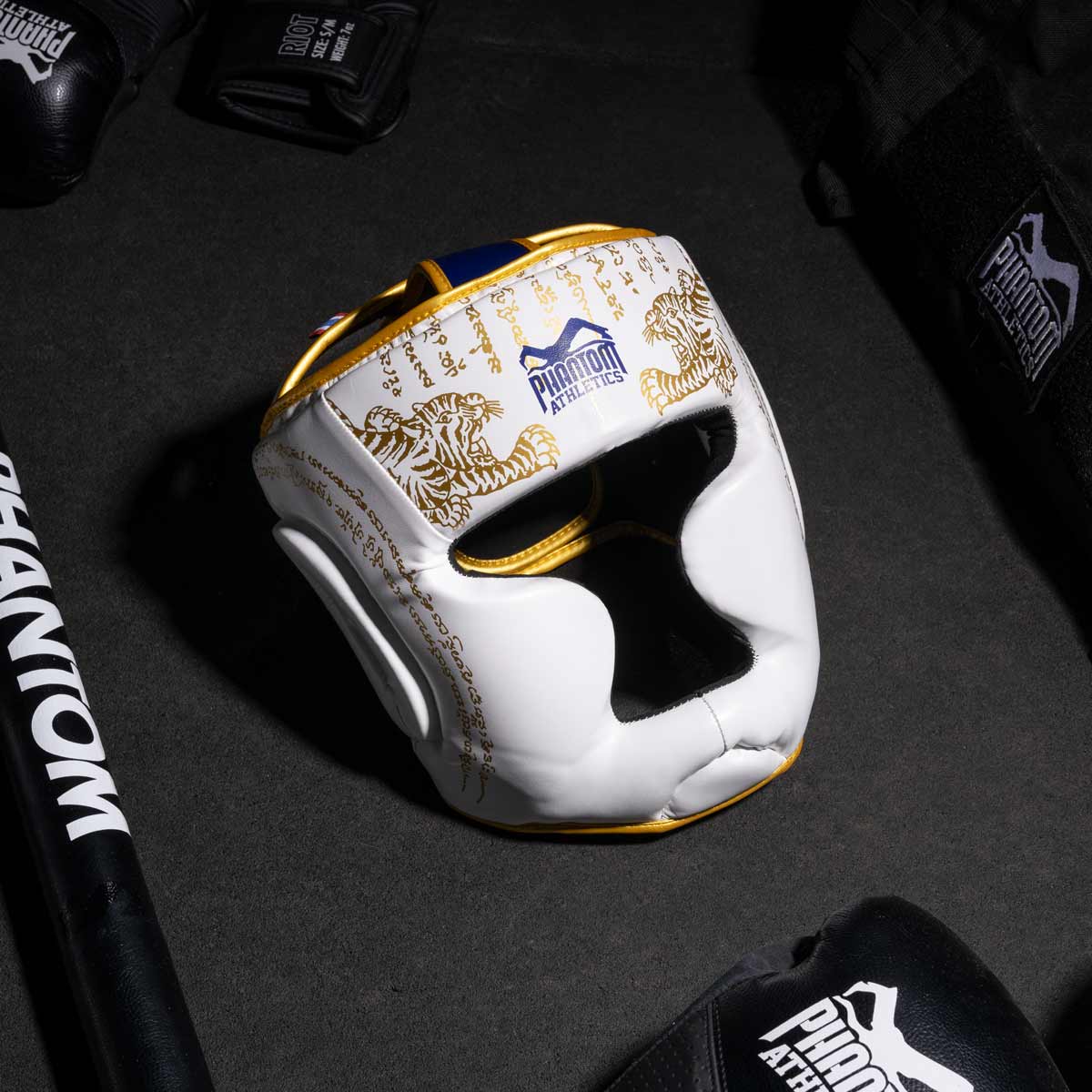Phantom Athletics Kopfschutz Muay Thai Limited Edition - Weiss/Gold