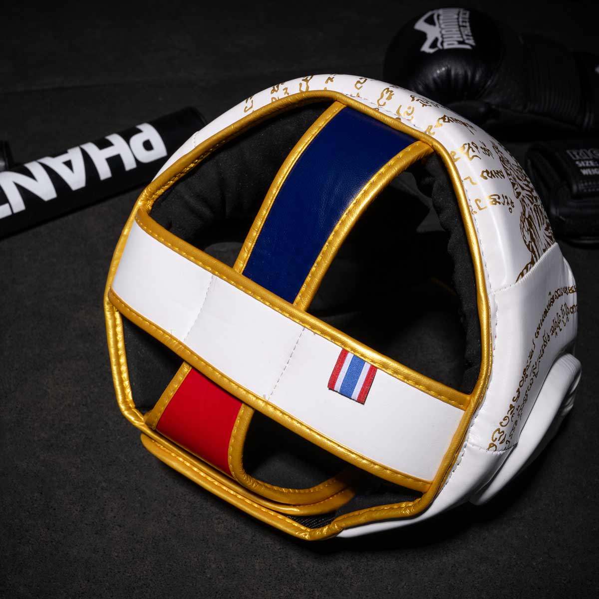 Phantom Athletics Kopfschutz Muay Thai Limited Edition - Weiss/Gold