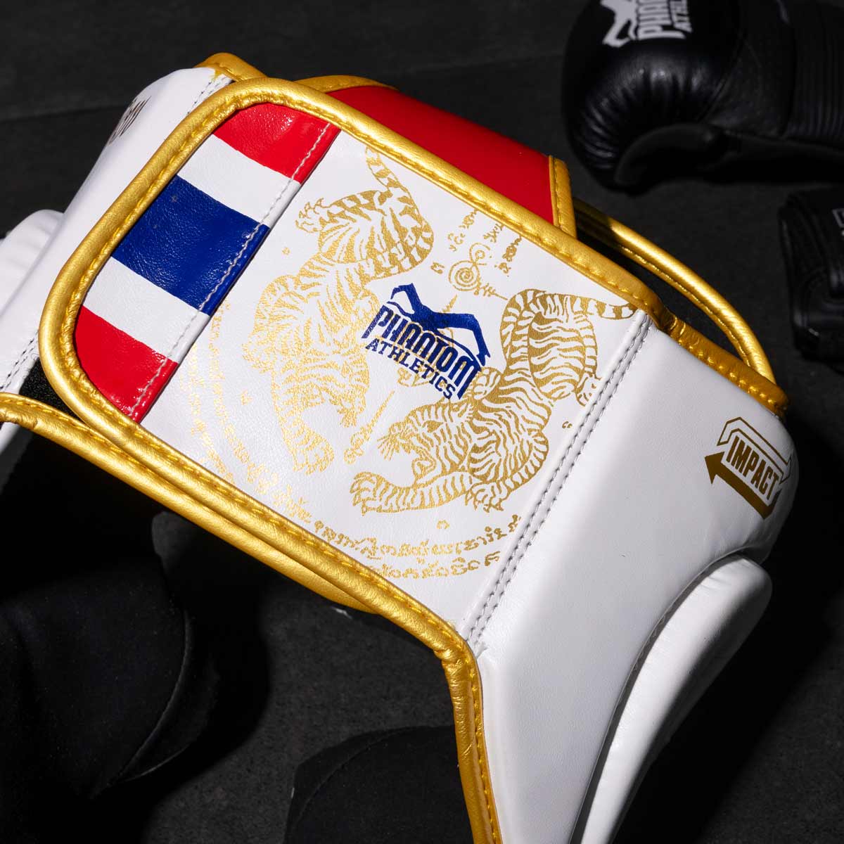 Phantom Athletics Kopfschutz Muay Thai Limited Edition - Weiss/Gold