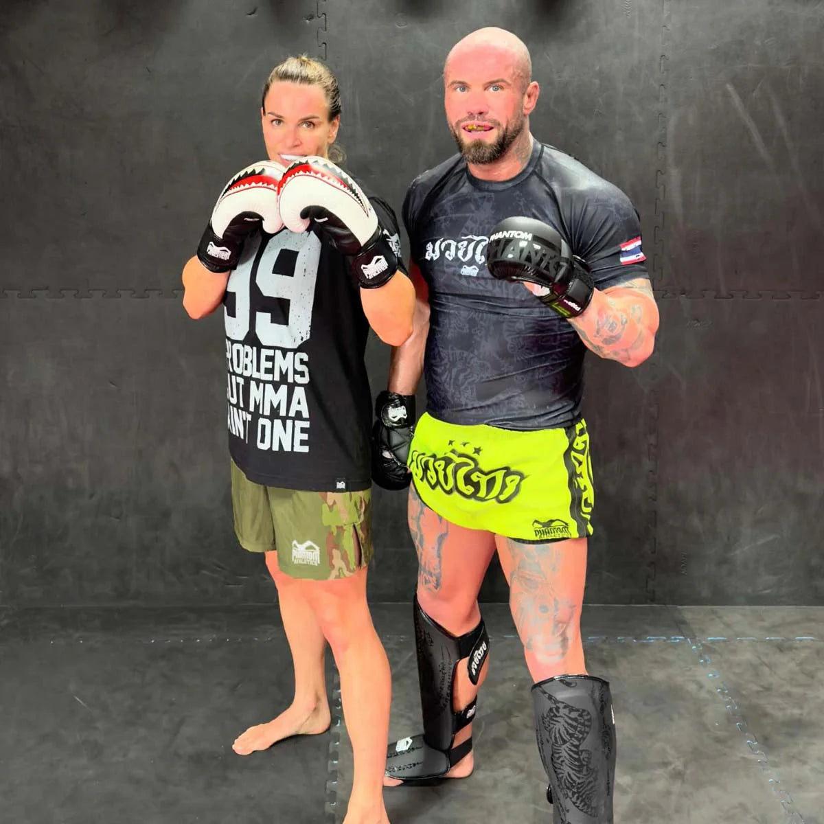 Phantom Athletics Schienbeinschutz Muay Thai - Schwarz