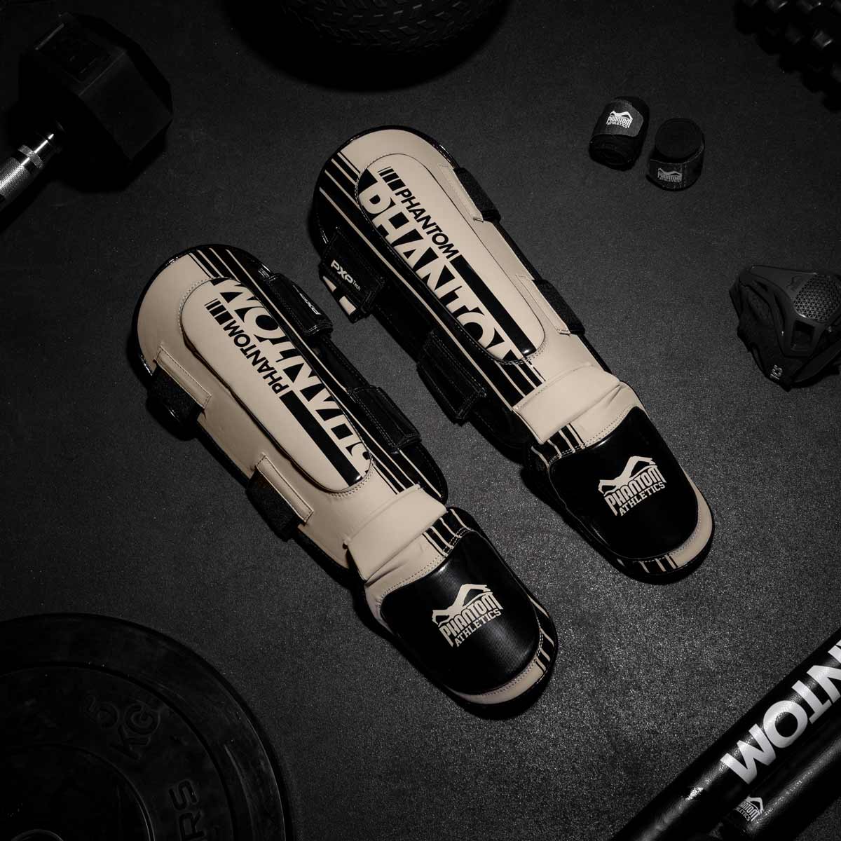 Phantom Athletics Schienbeinschutz APEX Hybrid - Sandgrau
