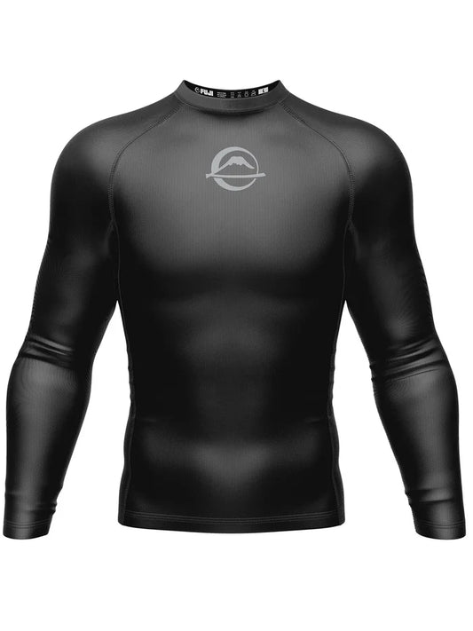 FUJI Baseline Ranked Long Sleeve Rashguard - Schwarz - FIGHTWEAR