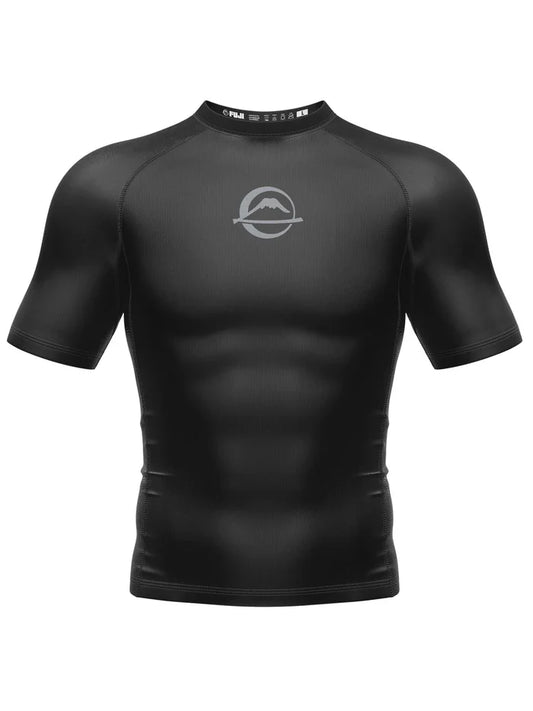 FUJI Baseline Ranked Short Sleeve Rashguard - Schwarz