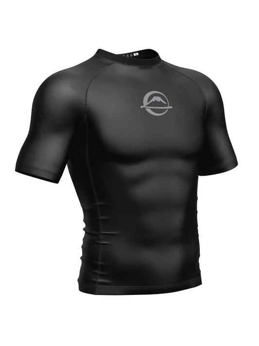 FUJI Baseline Ranked Short Sleeve Rashguard - Schwarz