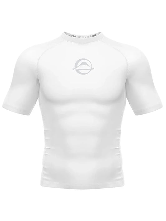 FUJI Baseline Ranked Short Sleeve Rashguard - Weiss