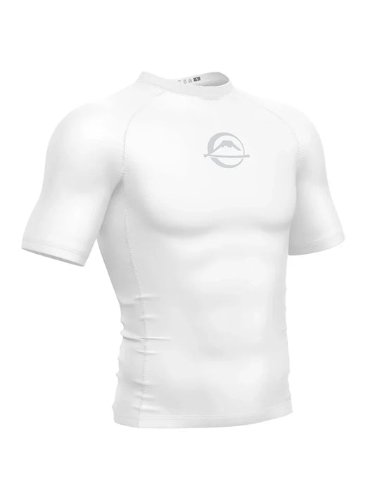 FUJI Baseline Ranked Short Sleeve Rashguard - Weiss