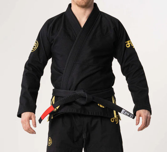 FUJI Flow-Tech BJJ Gi - Schwarz/Gold