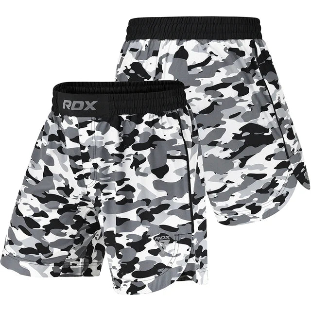 Short de combat MMA RDX T15 - Gris camouflage