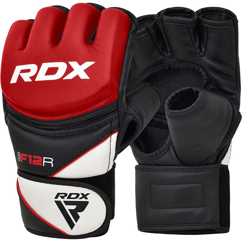 RDX F12 MMA Trainingshandschuhe & Grappling - Rot - FIGHTWEAR