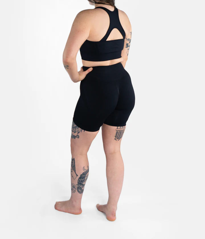 Short de grappling sans couture Progress Ladies Pro - Noir